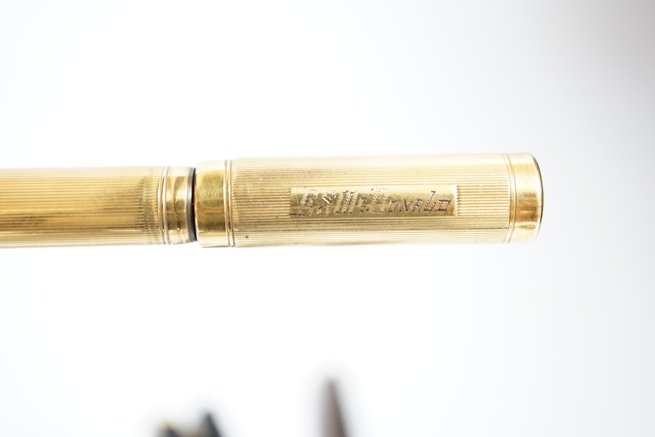 Six fountain pens including Parker and Swan, some with 14k nibs
